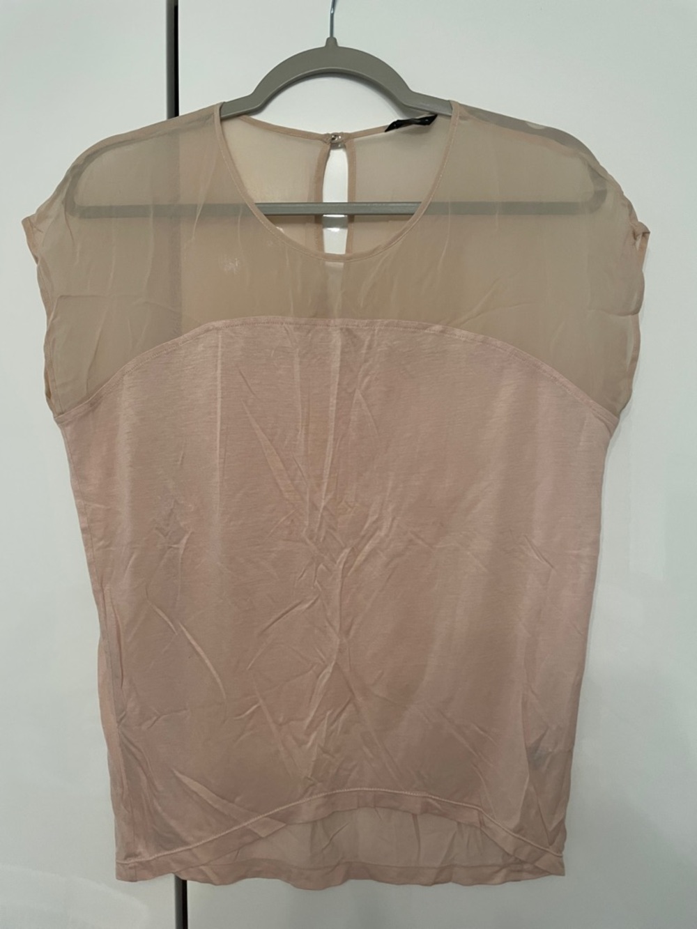 Club Monaco Blouse in Light Blush